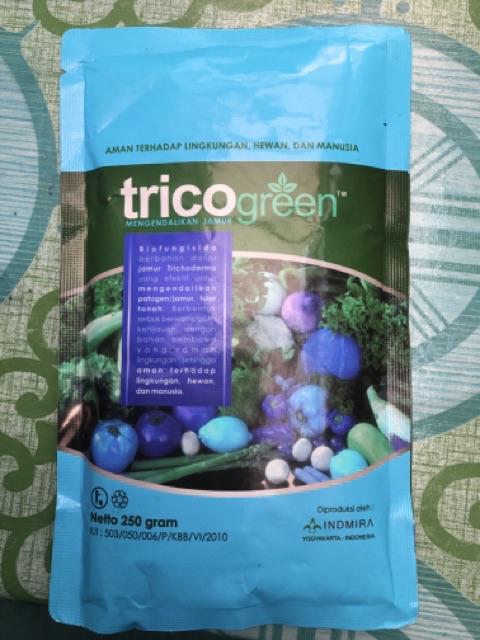 Biofungisida Tricogreen Bahan Aktif Trichoderma Kemasan 250 Gram