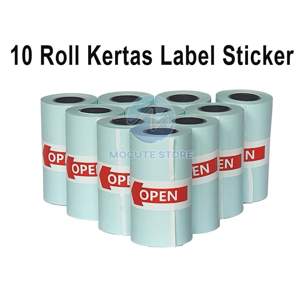 

< SMARTCOM > Kertas Label Sticker THERMAL Continuous 57mm x 30mm isi 10roll