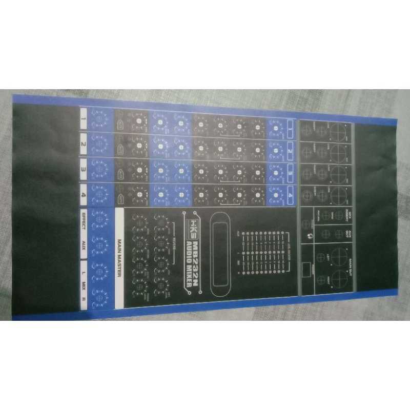 Sticker Panel Mixer Mb232n 4ch