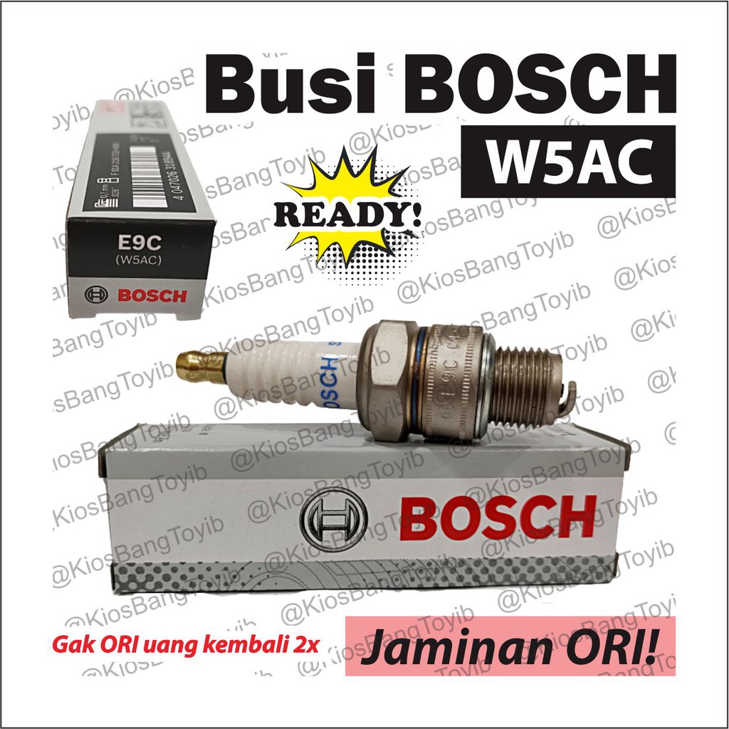 【𝐁𝐎𝐒𝐂𝐇】Busi Spark Plug Motor Matic Bebek Honda Yamaha Grand Supra Beat Vario Scoopy // Potong Rumput