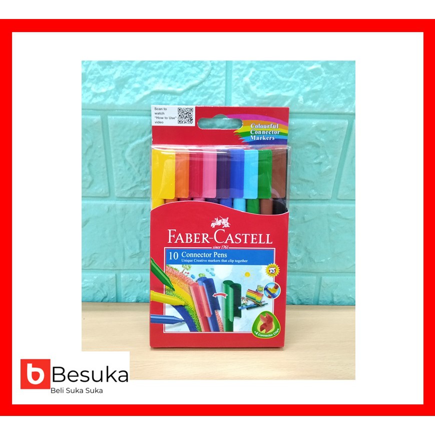 

CONNECTOR PENS FABER CASTELL SET 10