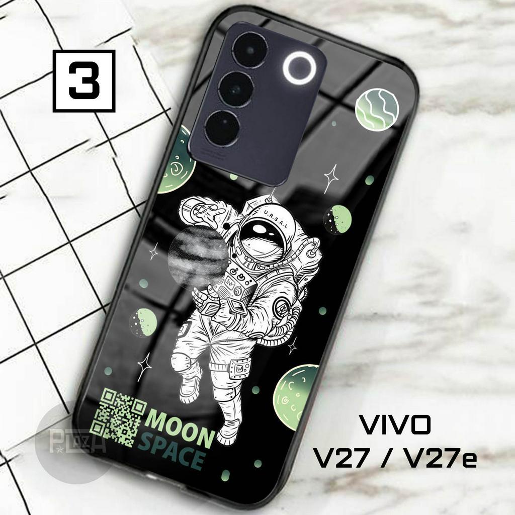 Softcase Glass SPACE [K62] for VIVO V27 V27e V27 5G Terbaru CAMERA PROTECT Casing Handphone-Pelindung Handphone