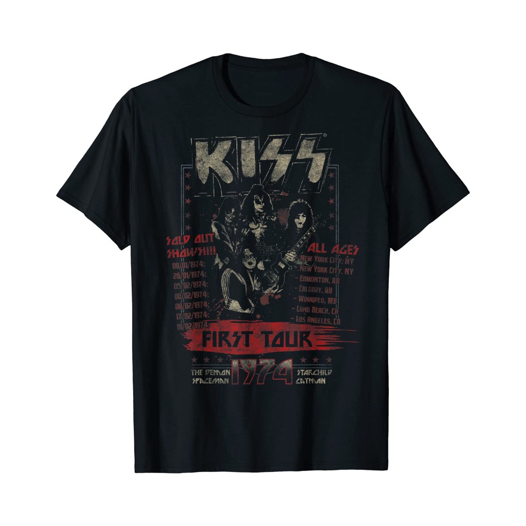 Baju Kaos Band KISS - First Tour T-Shirt