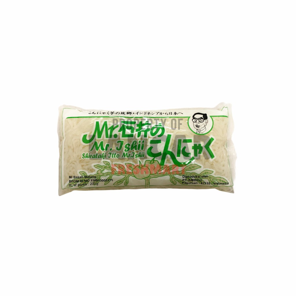 WET SHIRATAKI - MIE BASAH SHIRATAKI MR.ISHII 200GR