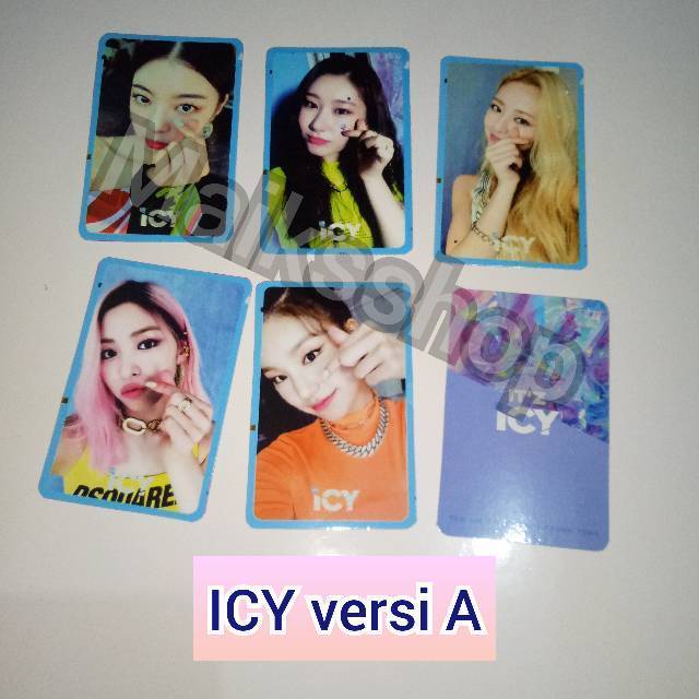 Itzy Icy Photocard Kpop