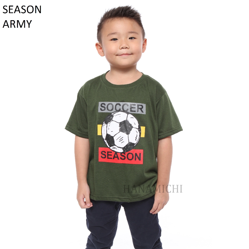 Hanamichi SEASON Kaos Sablon Anak Lengan Pendek