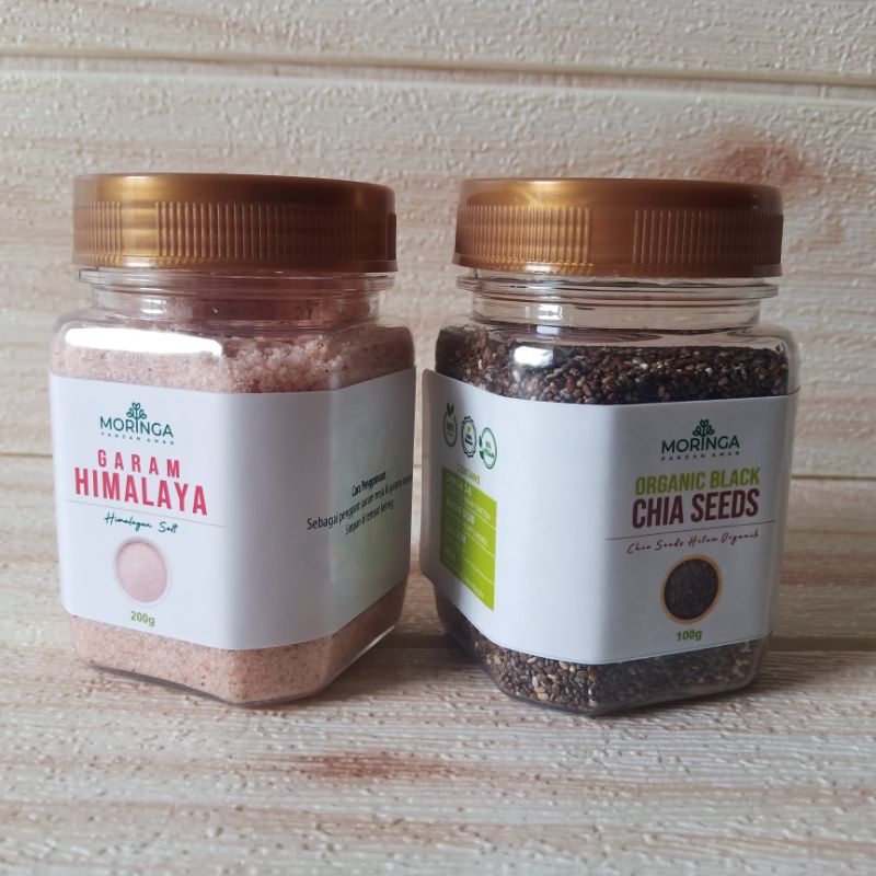 

PAKET CHIA SEED ORGANIK & GARAM HIMALAYA. 100/200