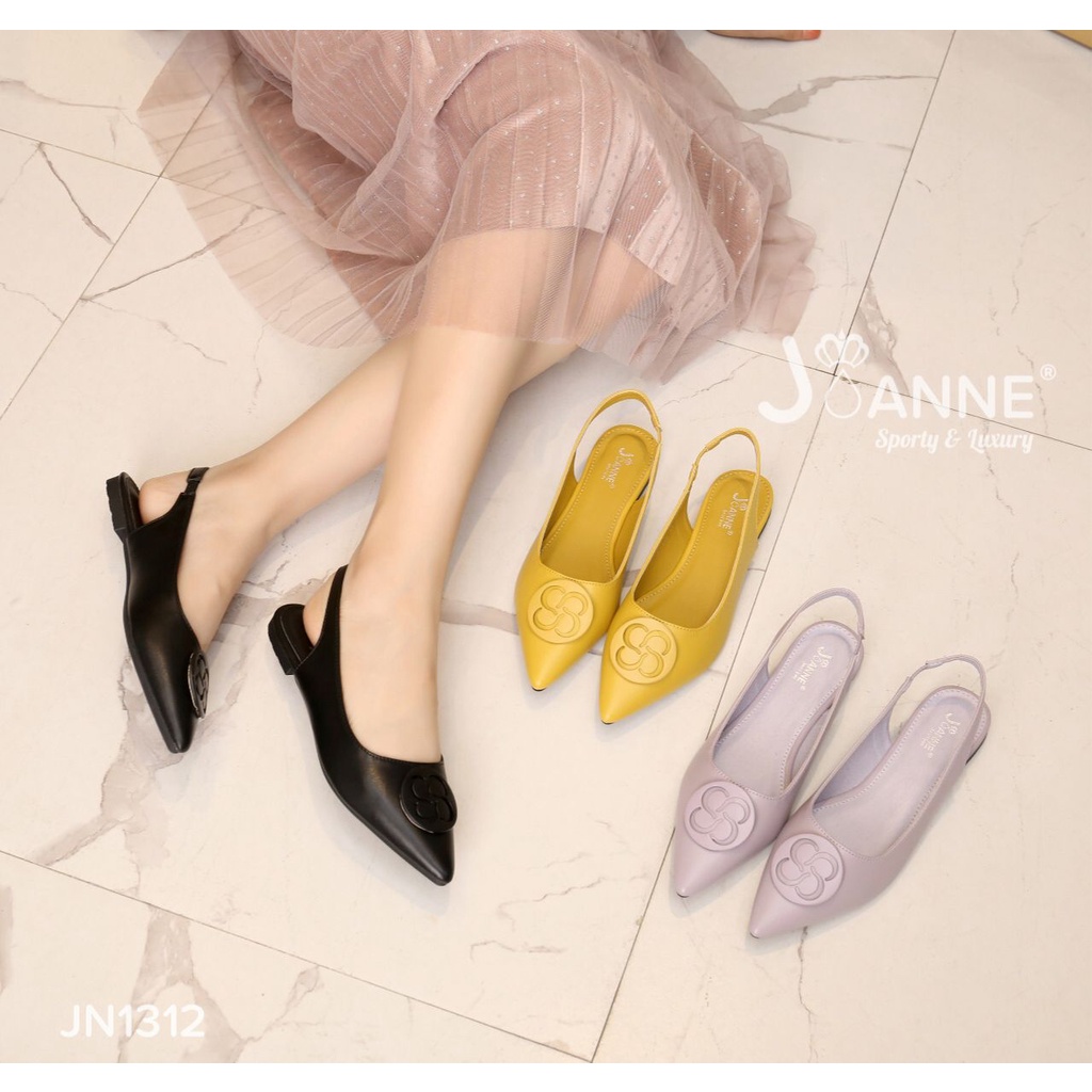 JOANNE Slingback Flat Shoes #JN1312 ORIGINAL