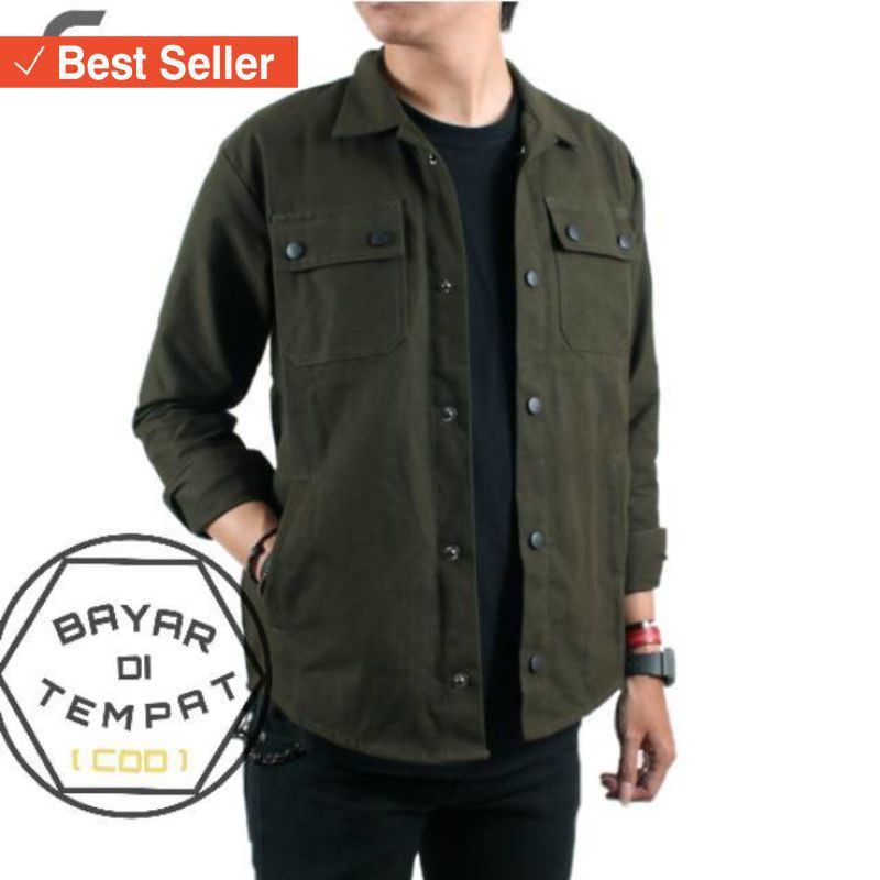 JAKET PRIA TERLARIS SEMI PARKA Canvas TR | Jaket Kanvas Pria