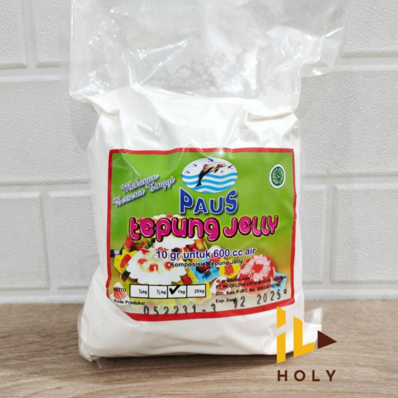 

Tepung Jelly Bubuk Paus (1KG) KEMASAN ASLI / 1kg Tepung Jelly Jeli Kiloan