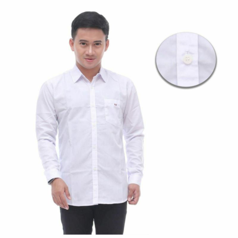 Kemeja Pria Polos Fashion Maikel Katun Strit LD100 PJ70