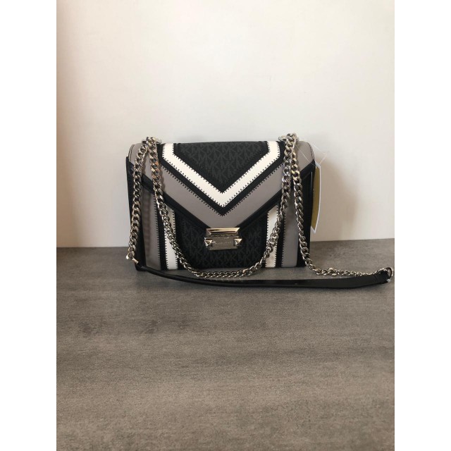 TAS MK WHITNEY LARGE LOGO CONVERTIBLE SHOULDER BAG