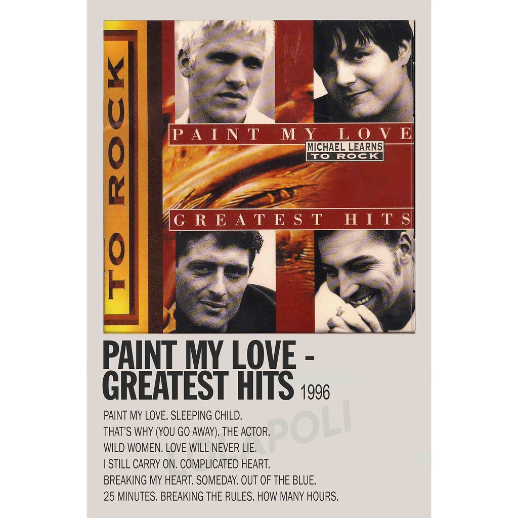 Poster Cover Album Paint My Love - Michael Learns To Rock