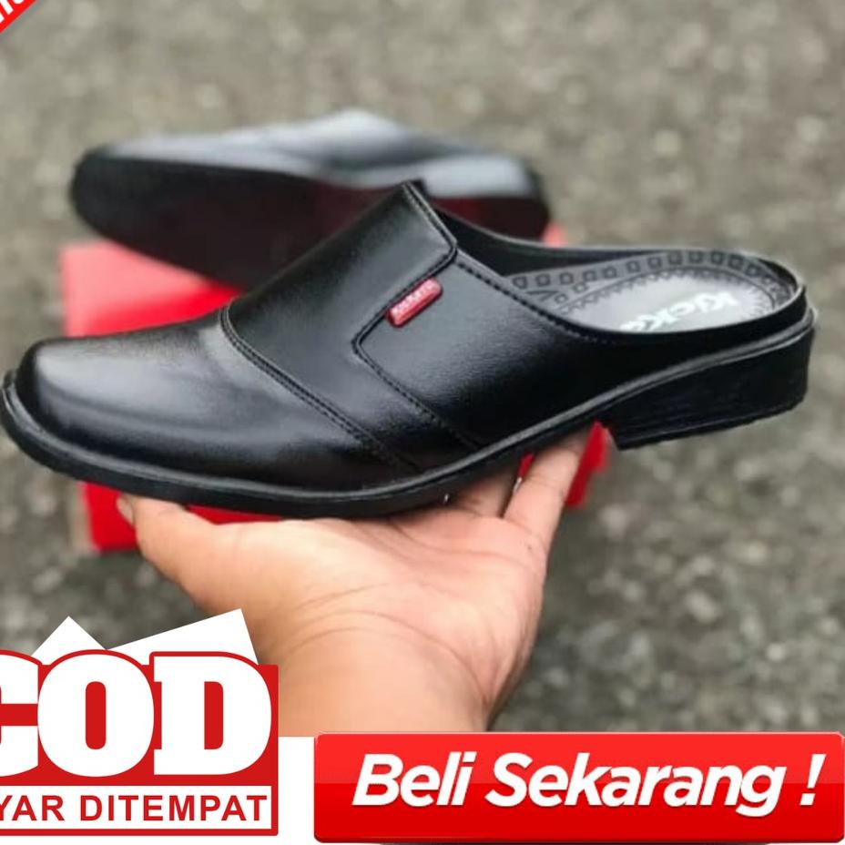 Harga Murah.. sepatu slop kulit pria sepatu bustong kickers pria asli kulit slop kulit terbaru