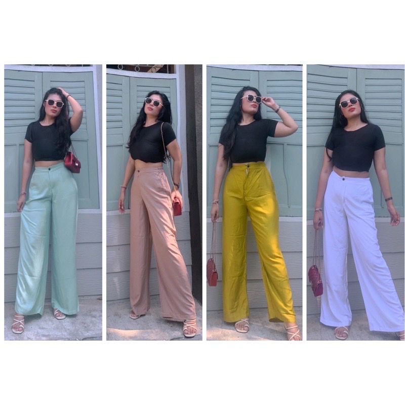 1KG MUAT 6PCS | HAWAII KULOT HIGHWAIST RAYON ANTI NGATUNG ANTI GERAH KOREAN STYLE HITS OOTD SELEBGRAM