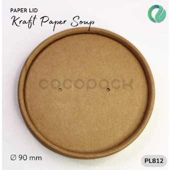 

2Xbtygneal Sakha Snack ) Paper Bowl Ramah Lingkungan - Food Grade Eco Kraft Paper Bowl/Cup(Brown)