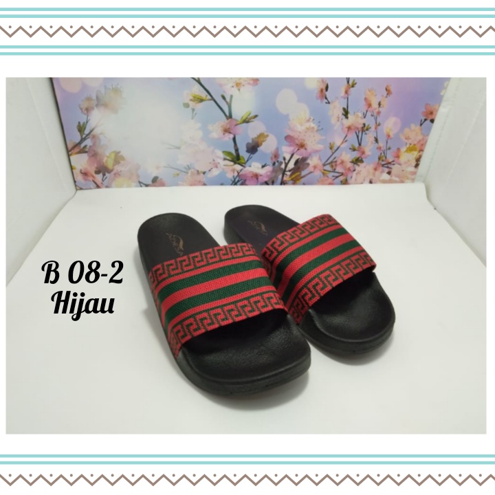 sandal slop pria - sandal turki import original - sandal pria lebaran kasual B08 2-3 UK 40-44