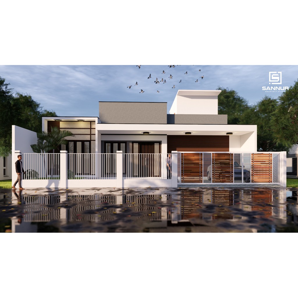 Produk Jadi Desain Rumah Minimalis 2 Lantai Ukuran 15x15 Meter