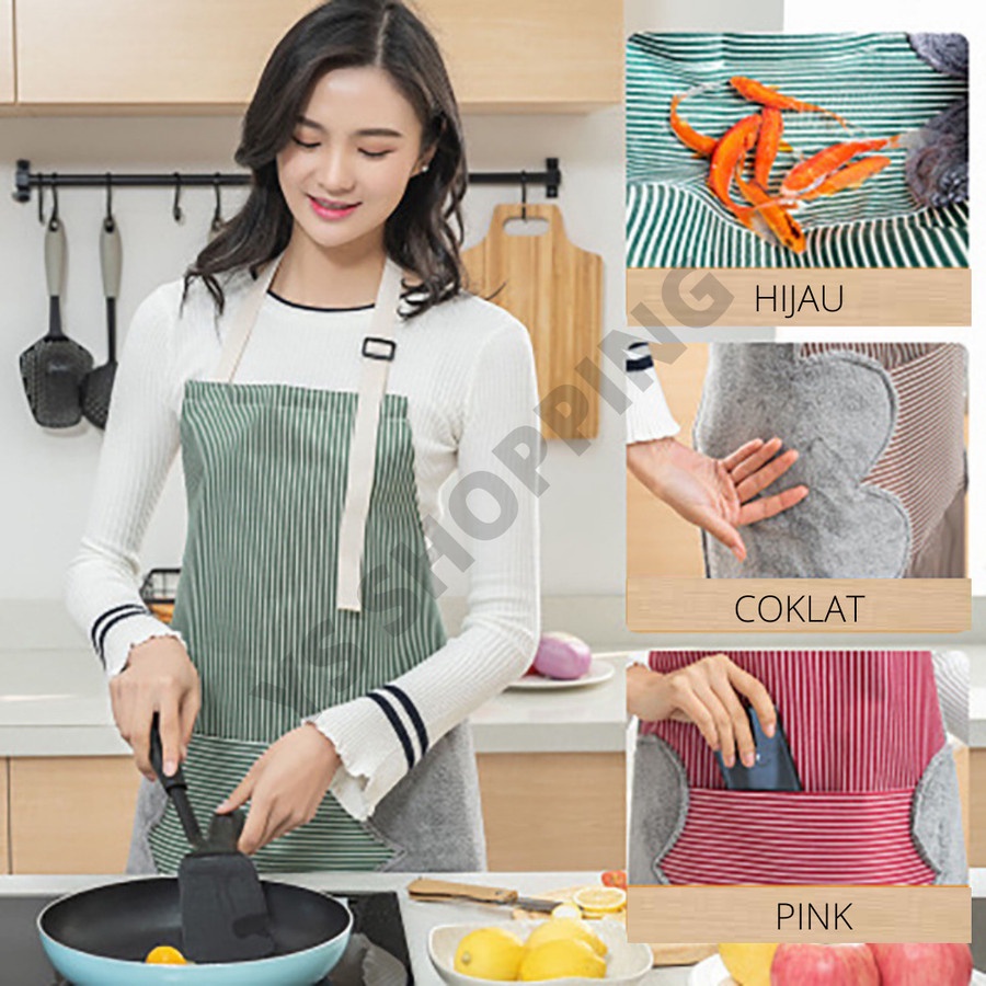 CELEMEK MASAK ANTI MINYAK ANTI AIR WATERPROOF Celemek Pria Dan Wanita Kekinian MG
