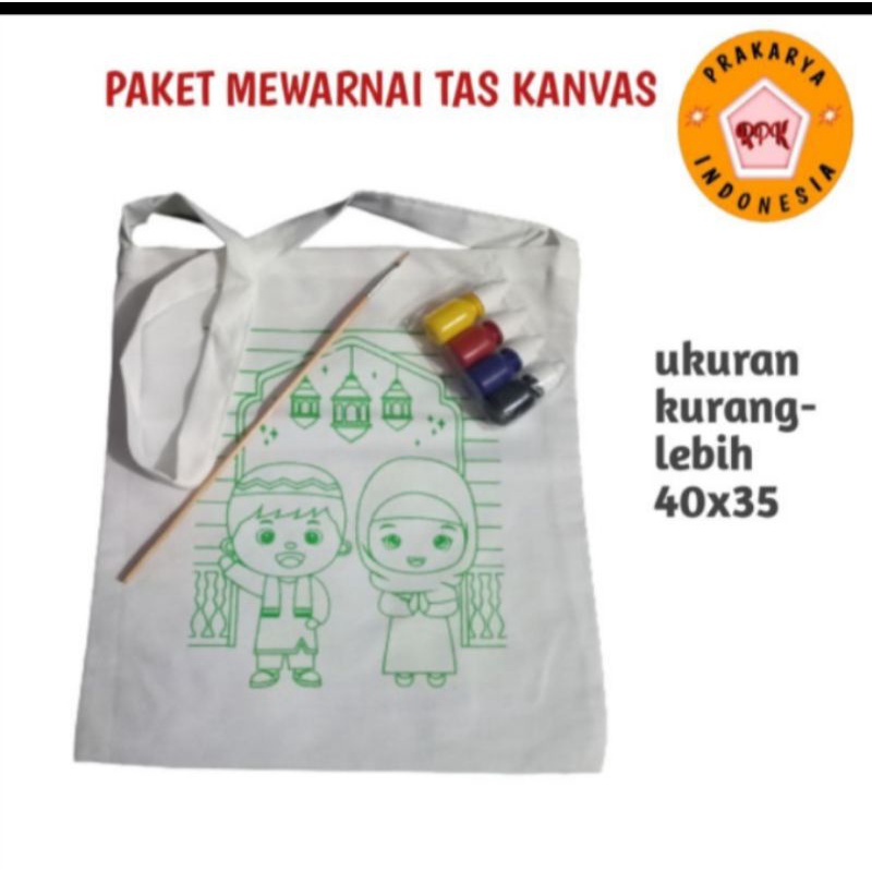 

Tas Kanvas lukis paket mewarnai