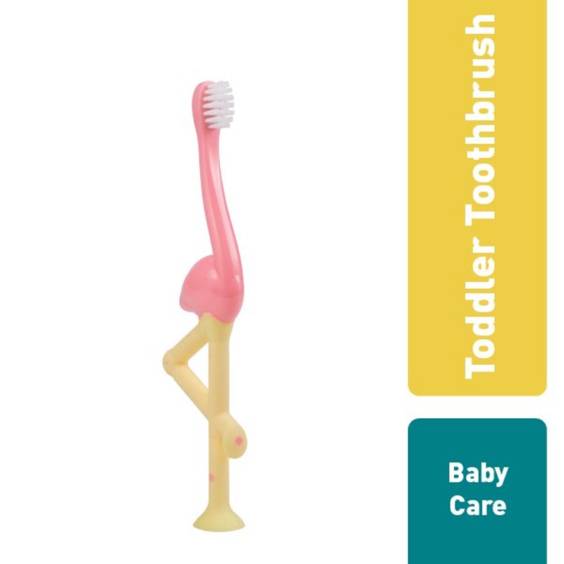 Dr Brown's Toddler Toothbrush 1-4th / Dr Browns Sikat Gigi Anak / Dr Brown Pembersih Mulut Anak Flamingo Crocodile