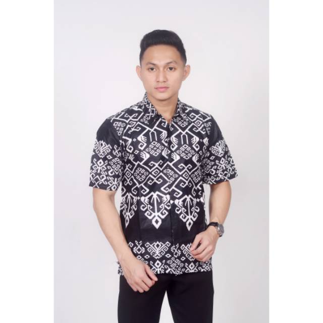 Kemaja batik monocrome 2