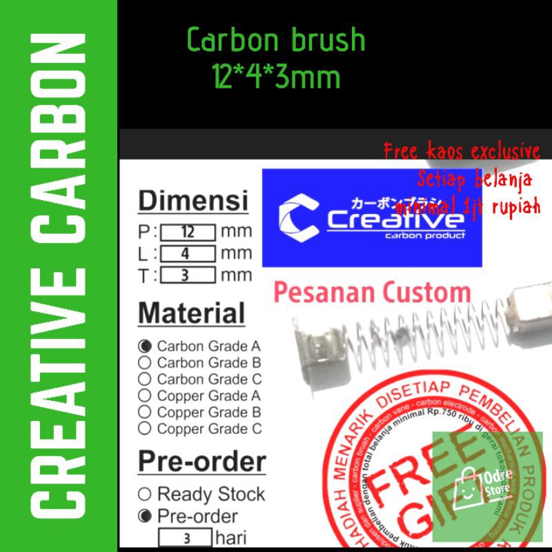 

CARBON BRUSH 12*4*3mm