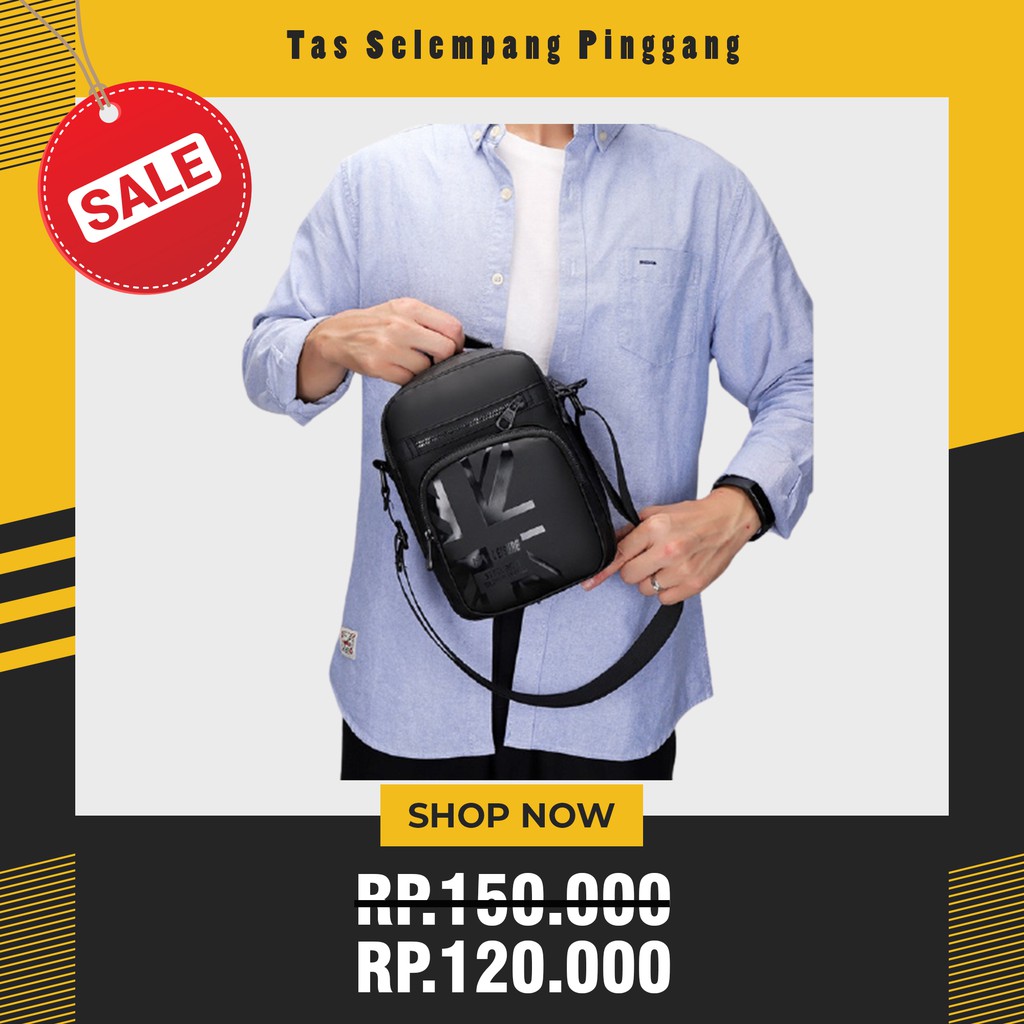 Tas Selempang PRIA MULTIFUNGSI KEKINIAN  Slingbag SR 333-1||ORI|| TERBARU 2020TERMURAH-
