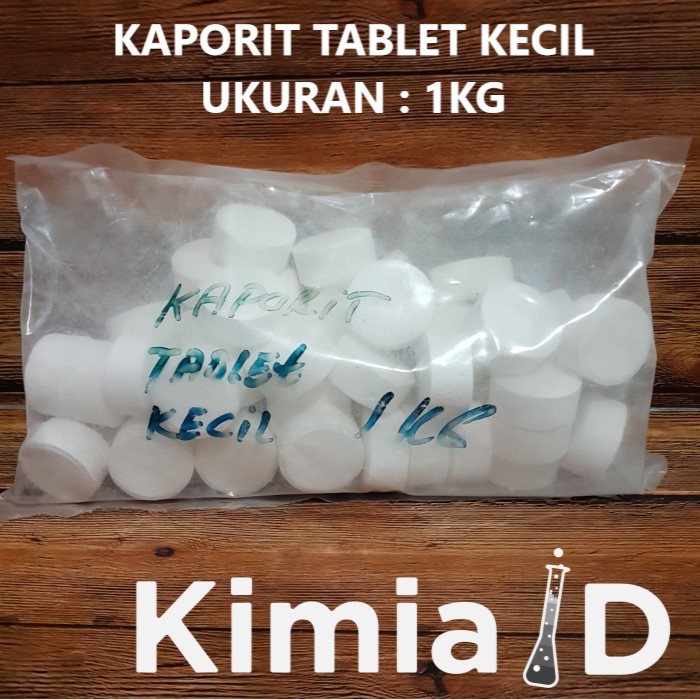 Kaporit Tablet Kecil - 1 Kg - TCCA 90% - Chlorine - Kaporit - Klorin - Pembersih Kolam Renang