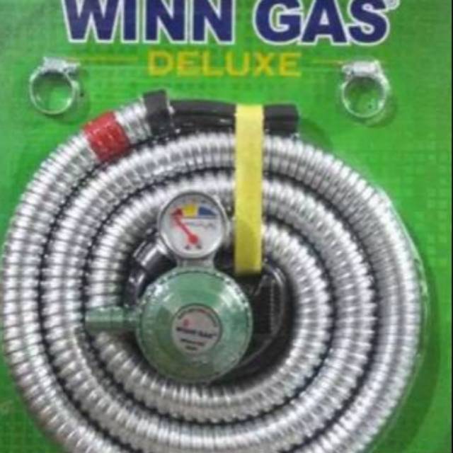 Paket regulator selang gas WINN GAS 1.8 meter