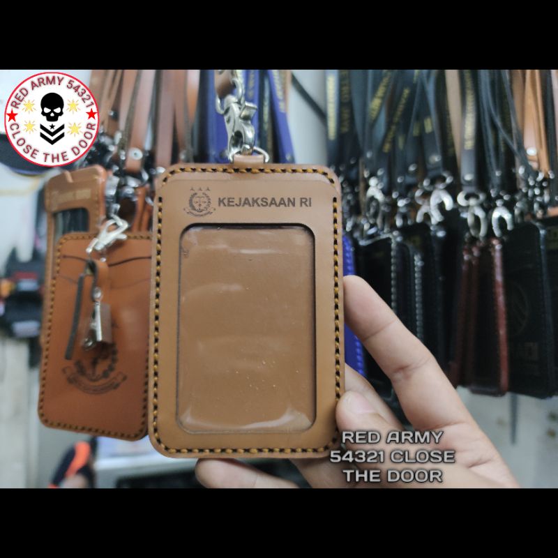 

Tali Lanyard Nametag / Holder ID Card Kejaksaan RI Kulit Asli