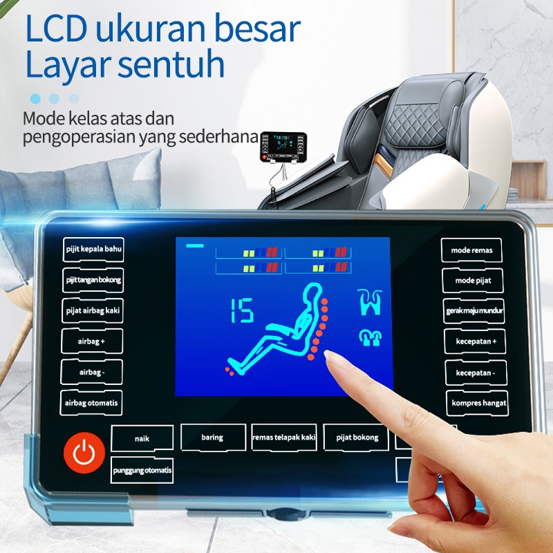 XUTI Kursi Pijat Baru Deteksi Cerdas Kursi Pijat Nol Gravity Audio Bluetooth Full-body Multi-fungsi Kapsul Mewah Ruang Kecil Airbag kursi pijat