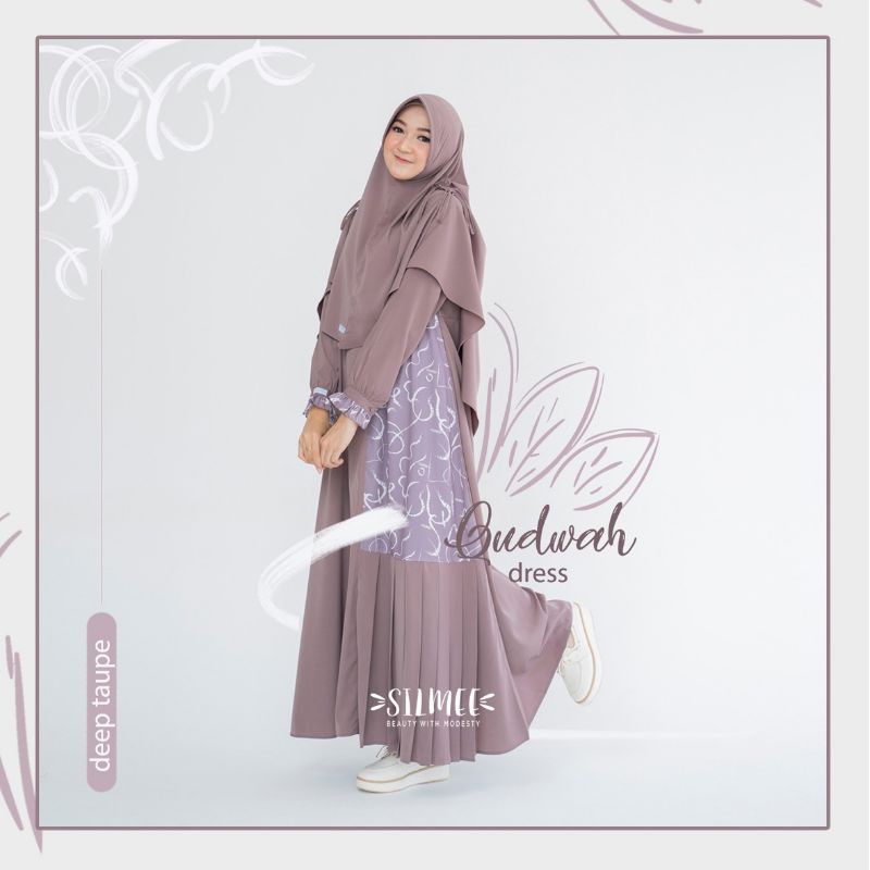 Gamis Polos Motif Qudwah