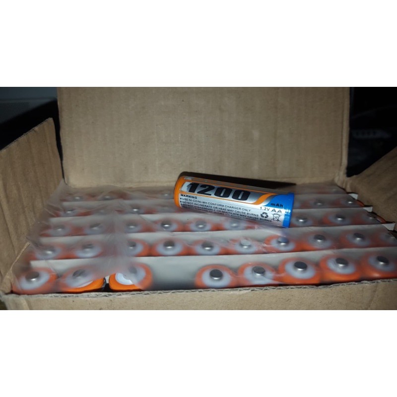 BATTERY Rechargeable AA 1200mAh PER PCS / Baterai Charge AA / Batrai Cas AA