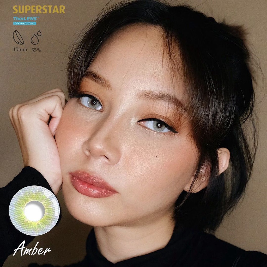 Superstar Amber softlens warna bulanan