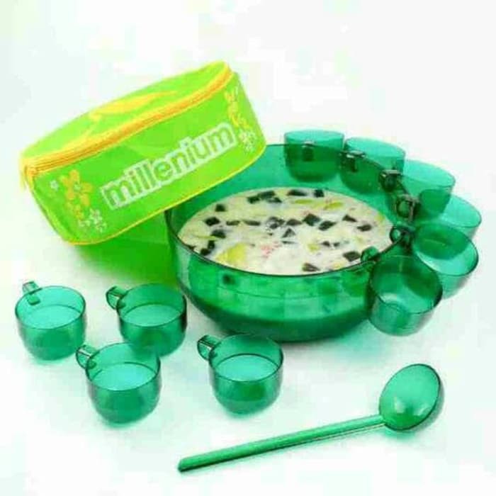 Wadah Tempat Minum Es Buah Mangkok Gelas Set/Cocktail Set