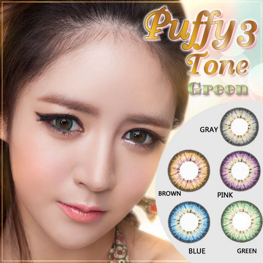 Softlens Puffy 3 Tones Green