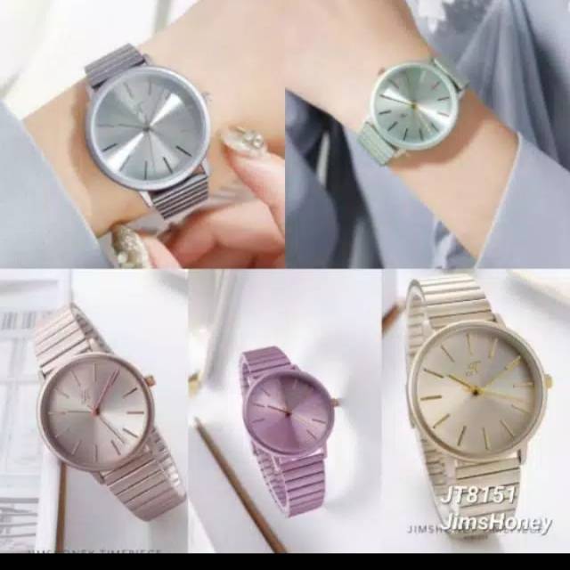 Jam tangan jims honey warna blue silver