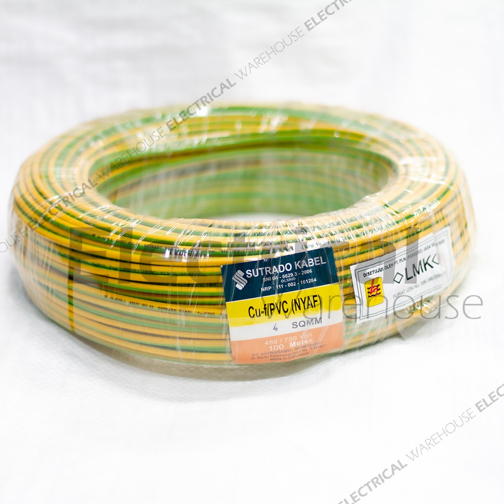 Kabel Serabut NYAF 1x4mm2 SUTRADO 100 Meter ( 4 mm 4mm 4mm2 1x4mm 1x4 mm2 100M Mtr )