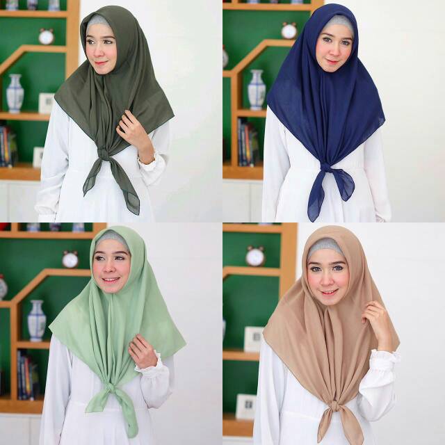 SEGI EMPAT BASIC KATUN ERO // HIJAB SEGIEMPAT KATUN // SQUARE HIJAB KATUN ERO