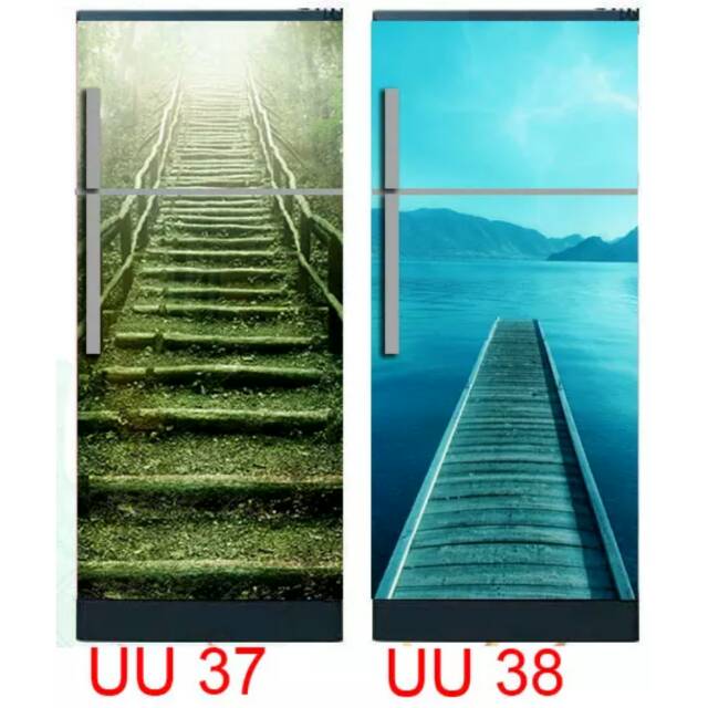 Wallpaper Kulkas 2 Pintu motif Jembatan