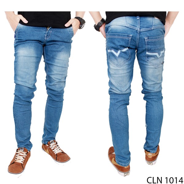 Celana Jeans Panjang Pria / Men Denim Pants Long Casual - Banyak Pilihan Warna CLN (COMB)