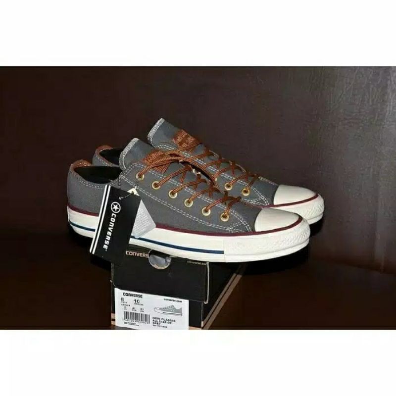 SEPATU CONVERSE PREMIUM IMPORT VIETNAM GREY ABU SNEAKER CASUAL KADO HADIAH CEWEK COWOK TERLARIS