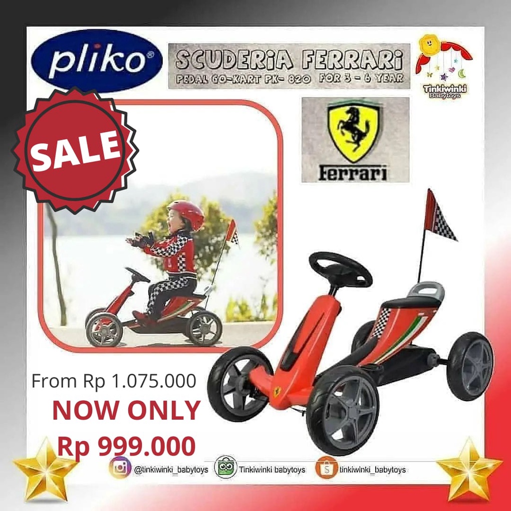 Pliko - Scuderia Ferrari Pedal Go Kart