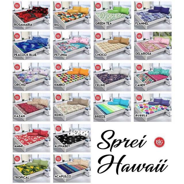 Sprei Hawaii