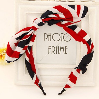 LRC Bando Doggie black &amp; white &amp; red bowknot decorated Stripe A35381