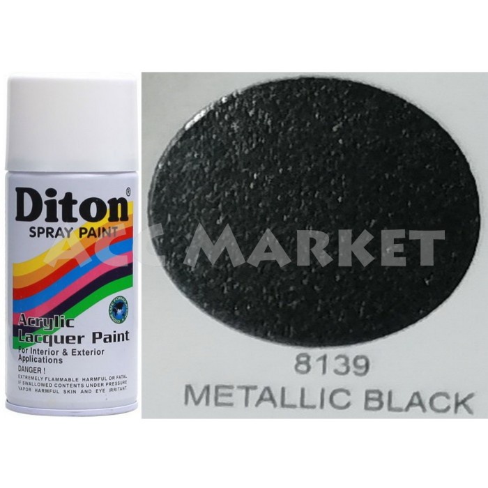 Pilox Diton 300cc Pilok Pylox Hitam Metalik Black 8139