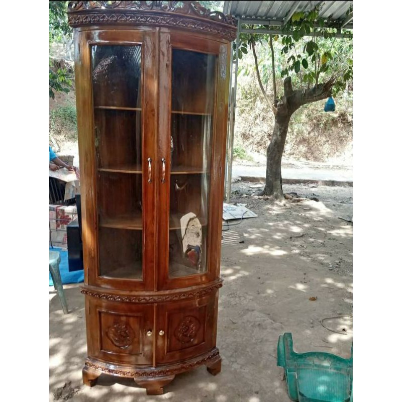 Lemari sudut jati # lemari sudut jati jepara