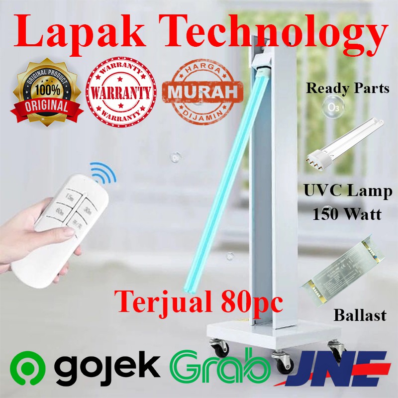 Lampu UV sterilizer ruangan 150 watt - sterilisasi disinfektan virus