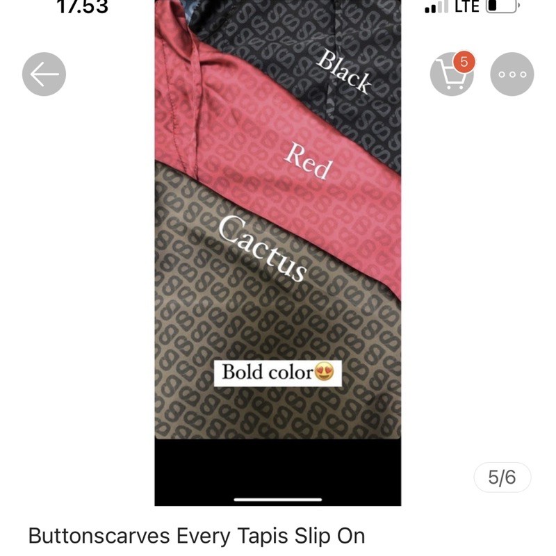 Buttonscarves Tapis Slip On - Cactus